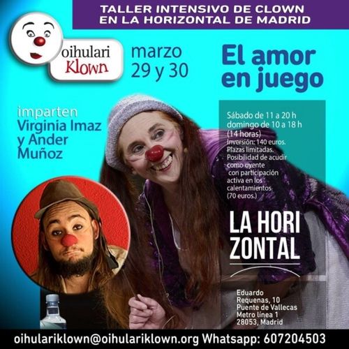 Taller Intensivo de Clown con Virginia Imaz y Ander Muñoz
