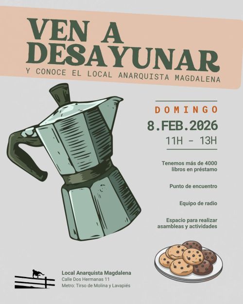 Ven a conocer el Local Anarquista Magdalena