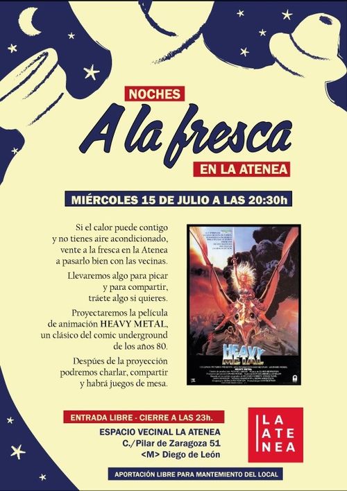 A la fresca en la Atenea
