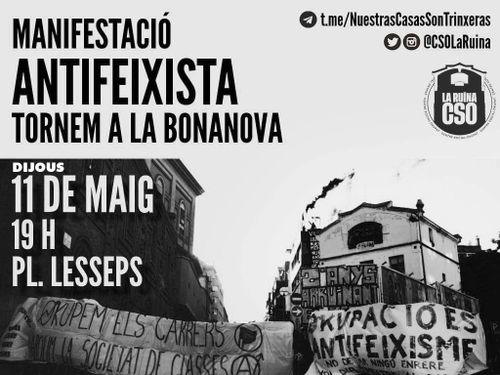 Manifestació Antifa per "la Ruïna"