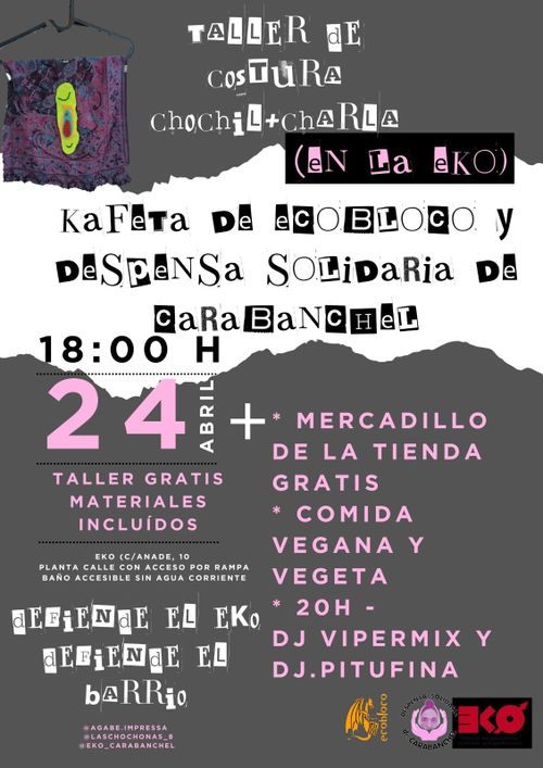 Kafeta, charla y taller de genitalidad textil🧵🐚🪷