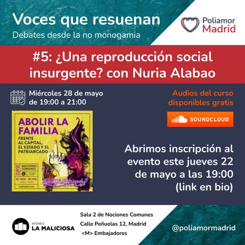 Voces que resuenan. Debates desde la no monogamia. Abolir la familia, capítulo 5