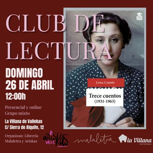 Club de lectura Ariskas: 13 cuentos, de Luisa Carnés 