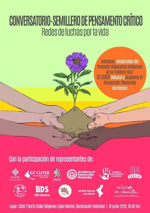 ✊️💚🌿 Conversatorio-Semillero de pensamiento crítico: Redes de luchas por la vida 