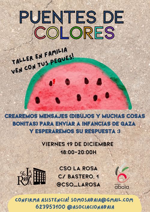 TALLER INFANTIL POR PALESTINA