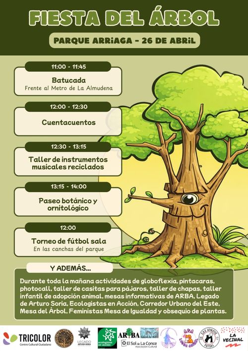 Fiesta del árbol en parque Arriaga 