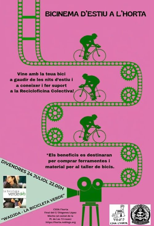 Bicinema d'estiu a l'Horta 🚲🎬