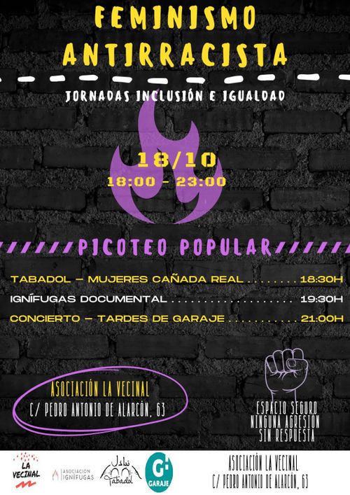 Jornada por la igualdad y la inclusión. Feminismo antirracista.