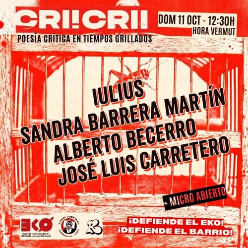 Arranca el séptimo CRI! CRI!, en El EKO. 🦗